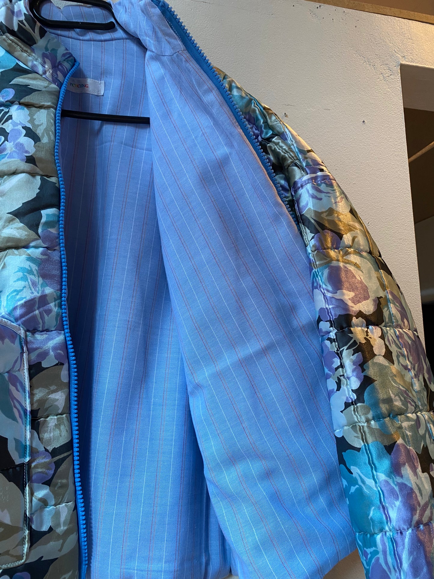 Veste fleurie upcyclee