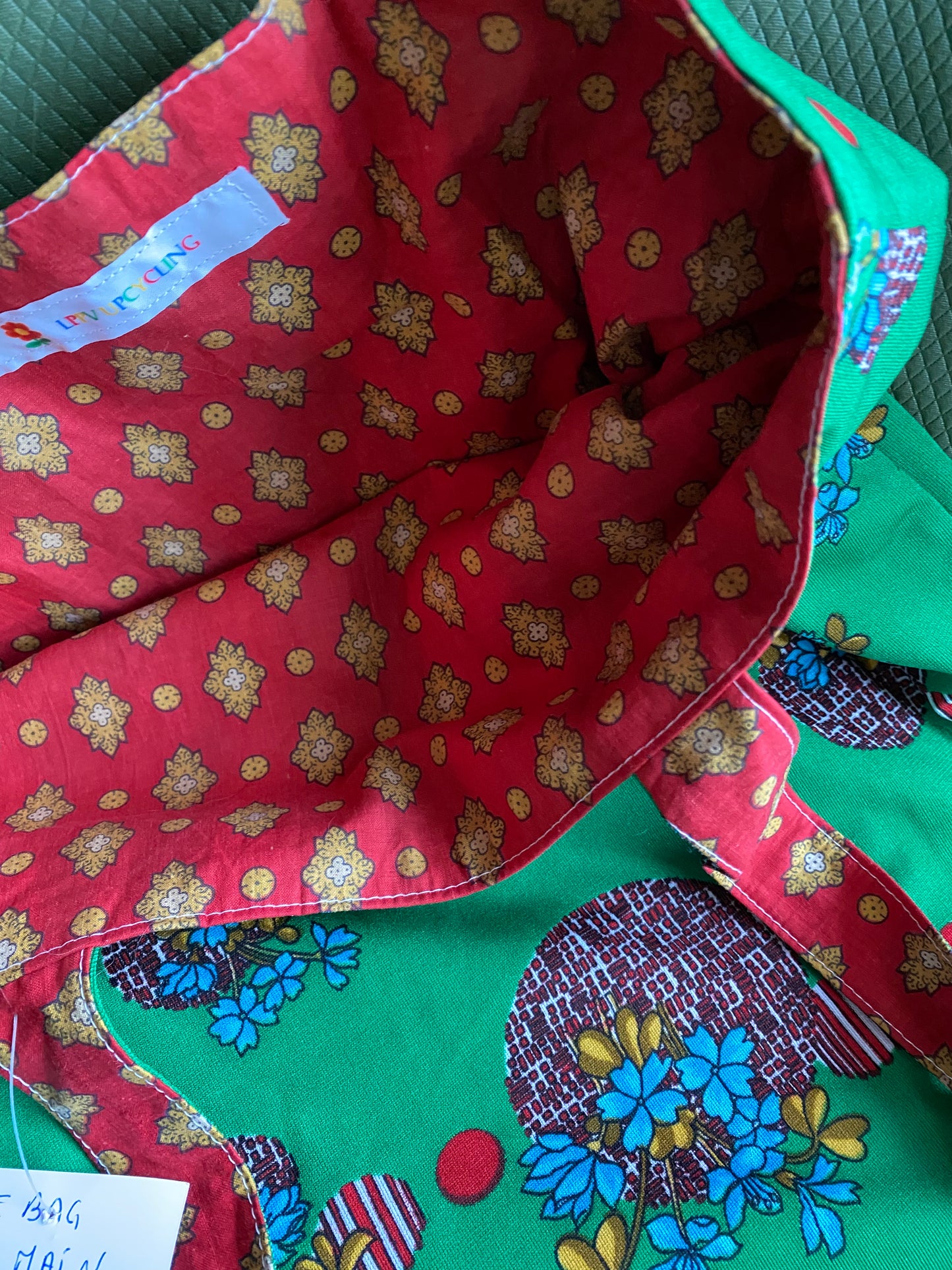 Tote bag réversible upcyclé