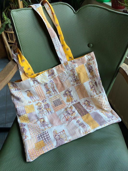Tote bag réversible upcyclé
