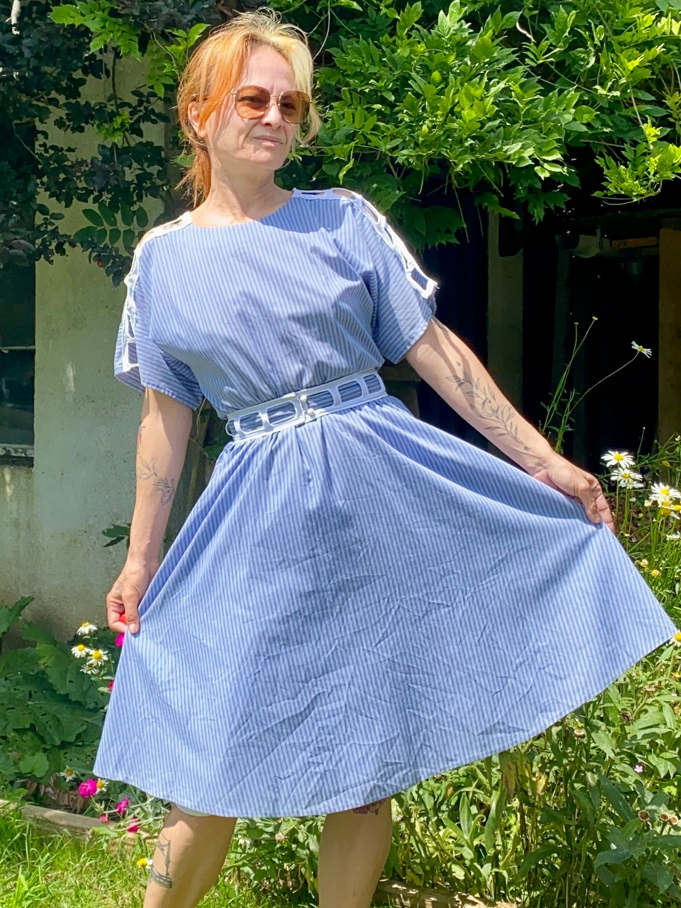 Robe évasée 1970