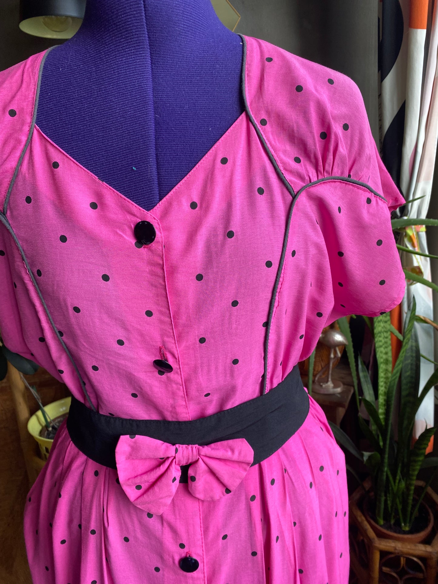 Robe 80s à pois