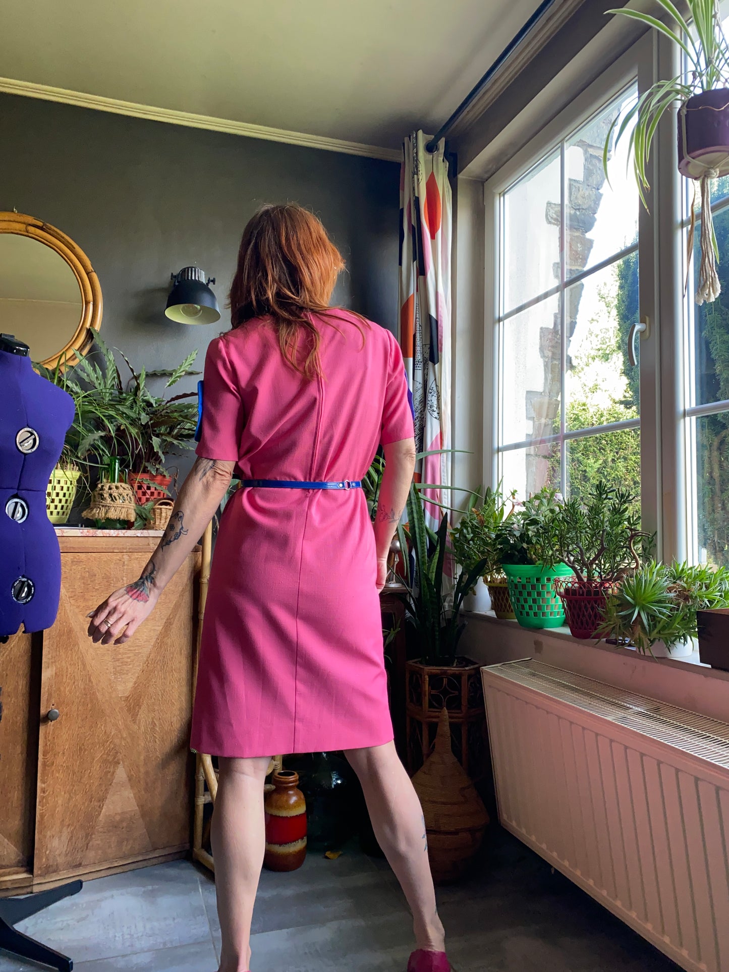 Robe droite vintage 80