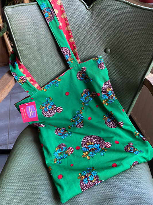 Tote bag réversible upcyclé