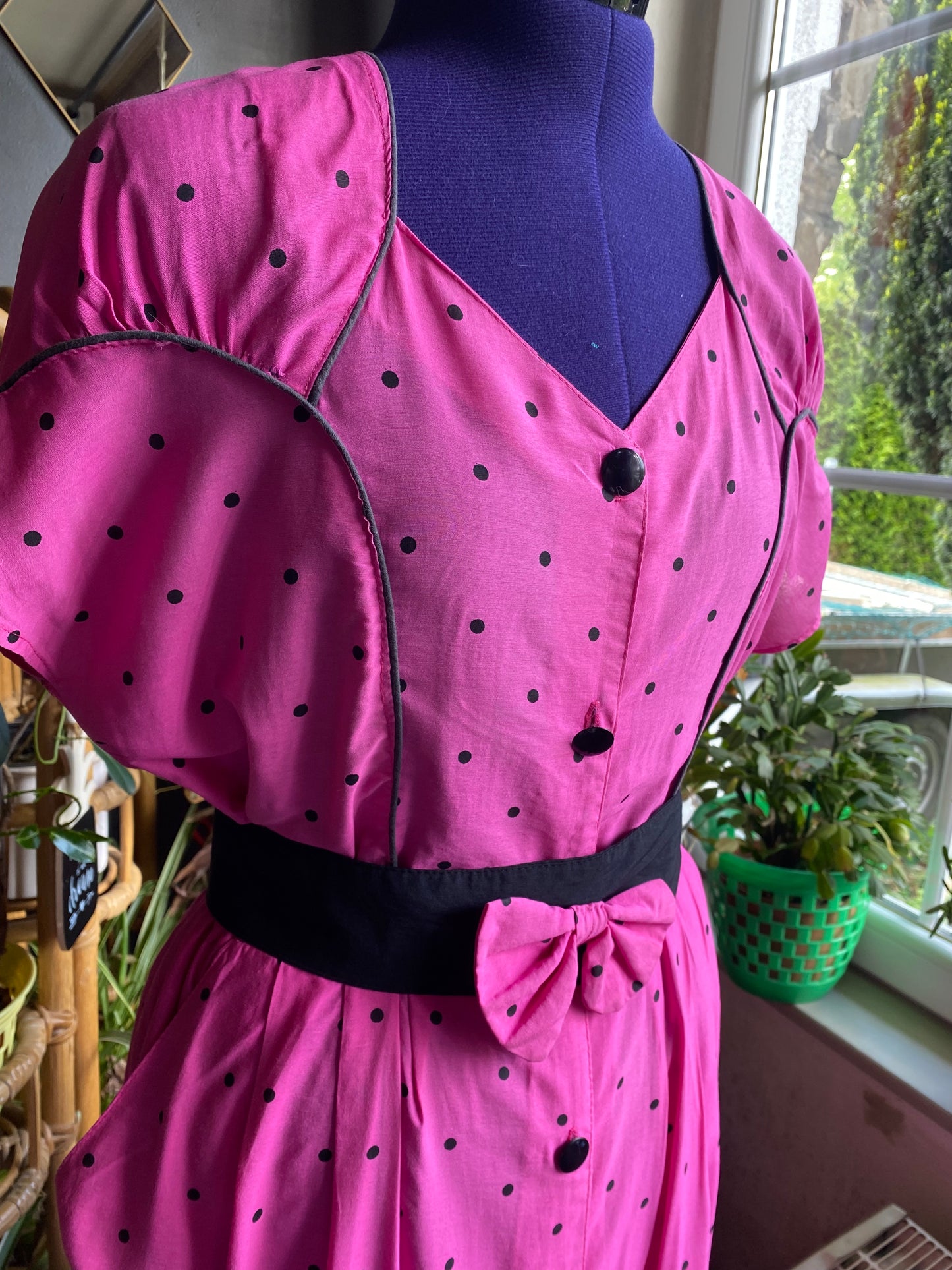Robe 80s à pois