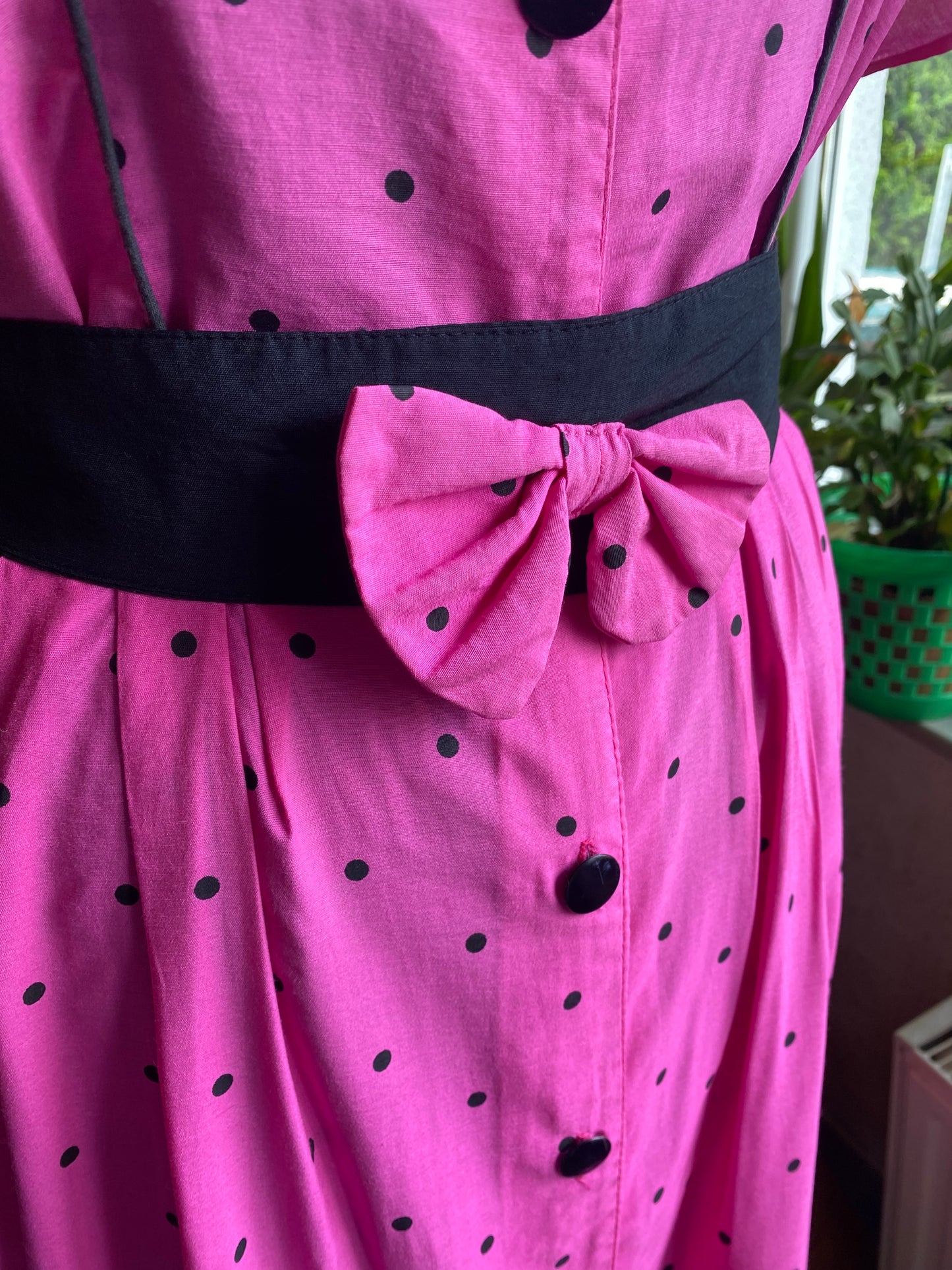 Robe 80s à pois