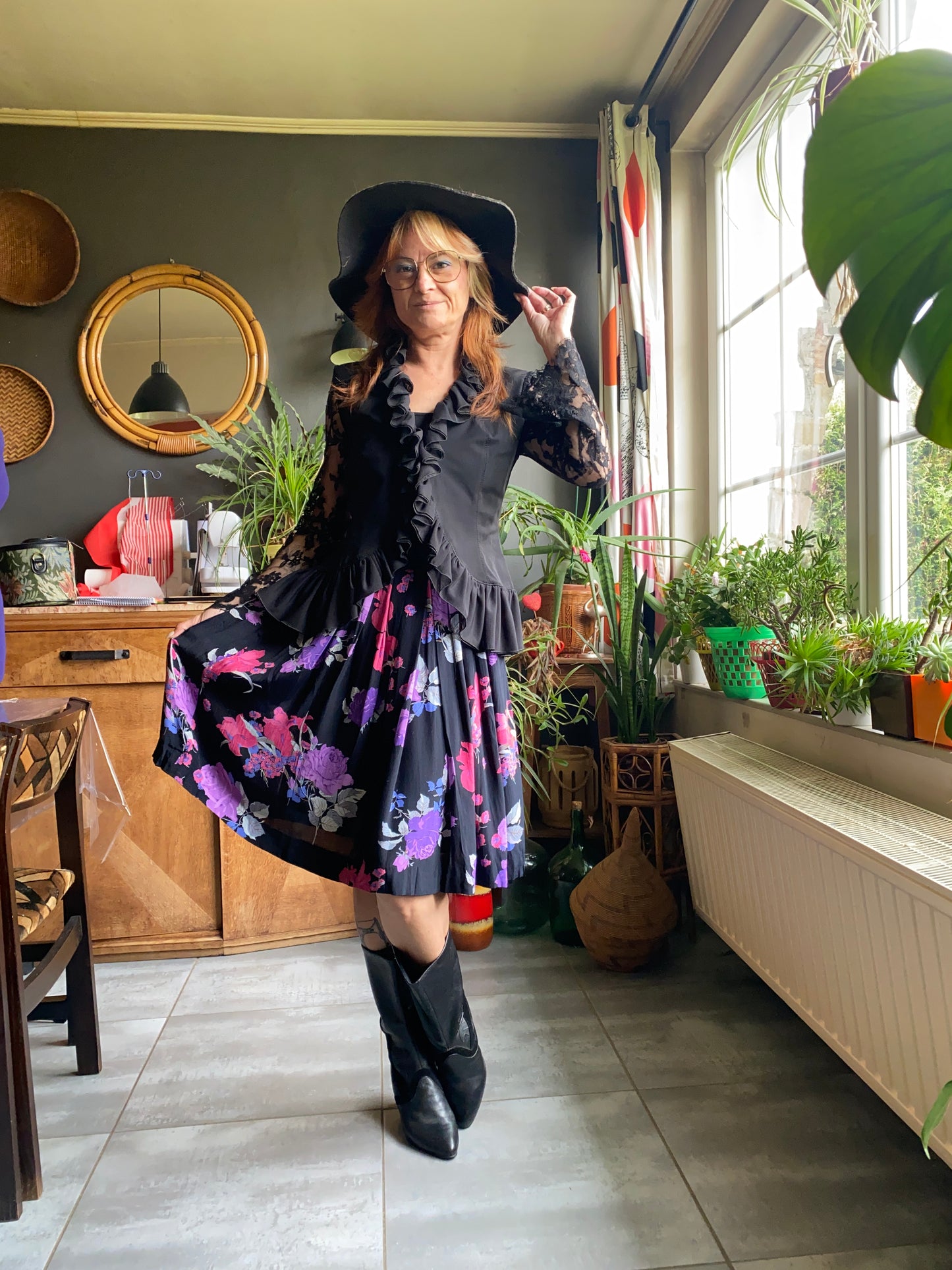 Jupette viscose 80s