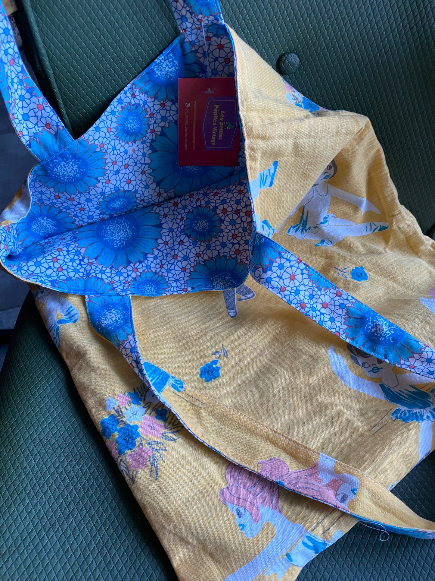 Tote bag reversible upcyclé