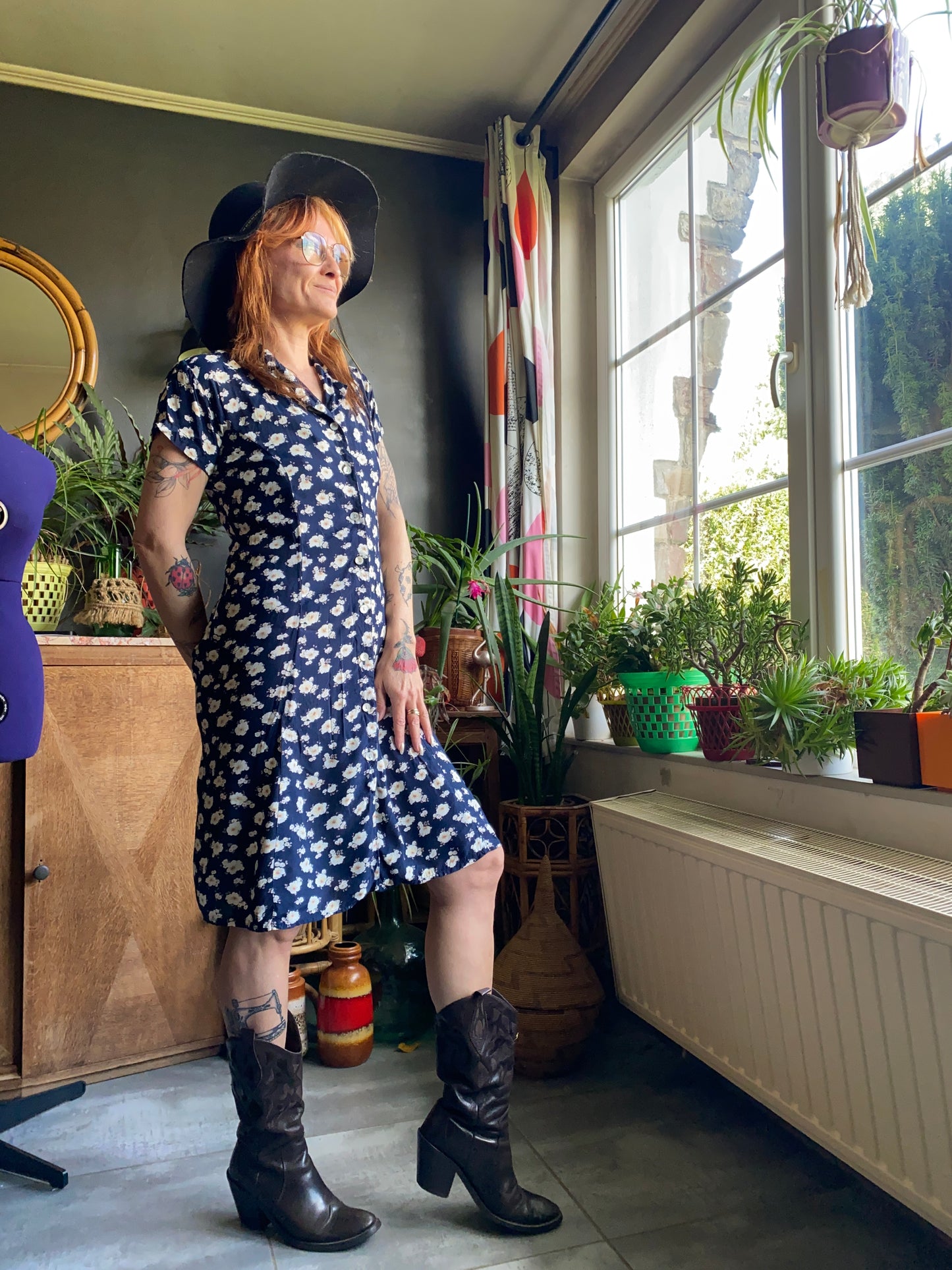 Robe fleurs 90s