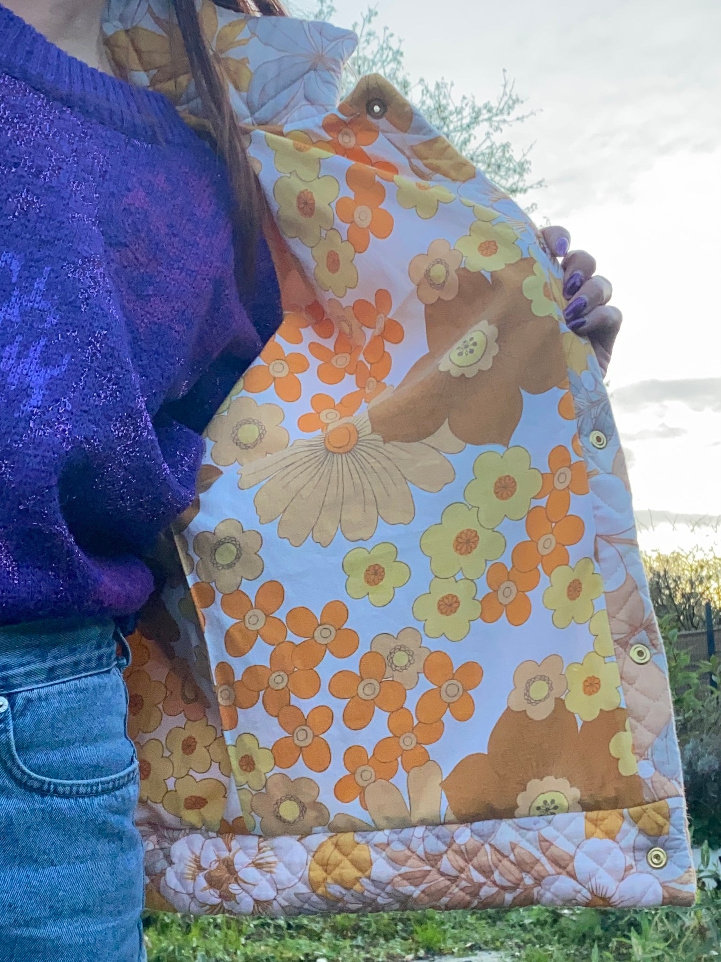 Veste matelassée upcyclee