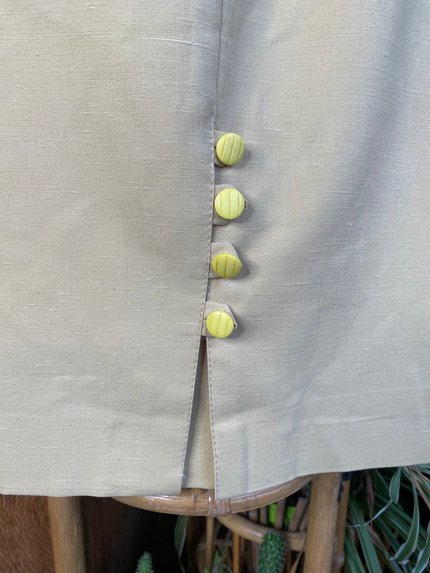 Jupe jaune crayon
