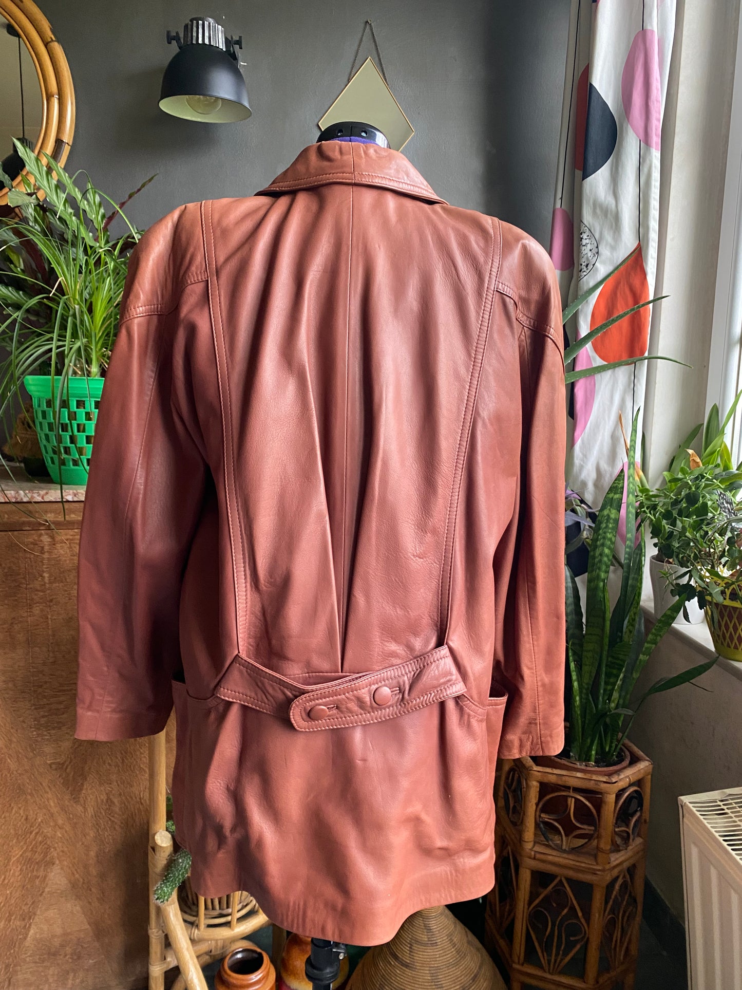 Veste oversize 80s cuir