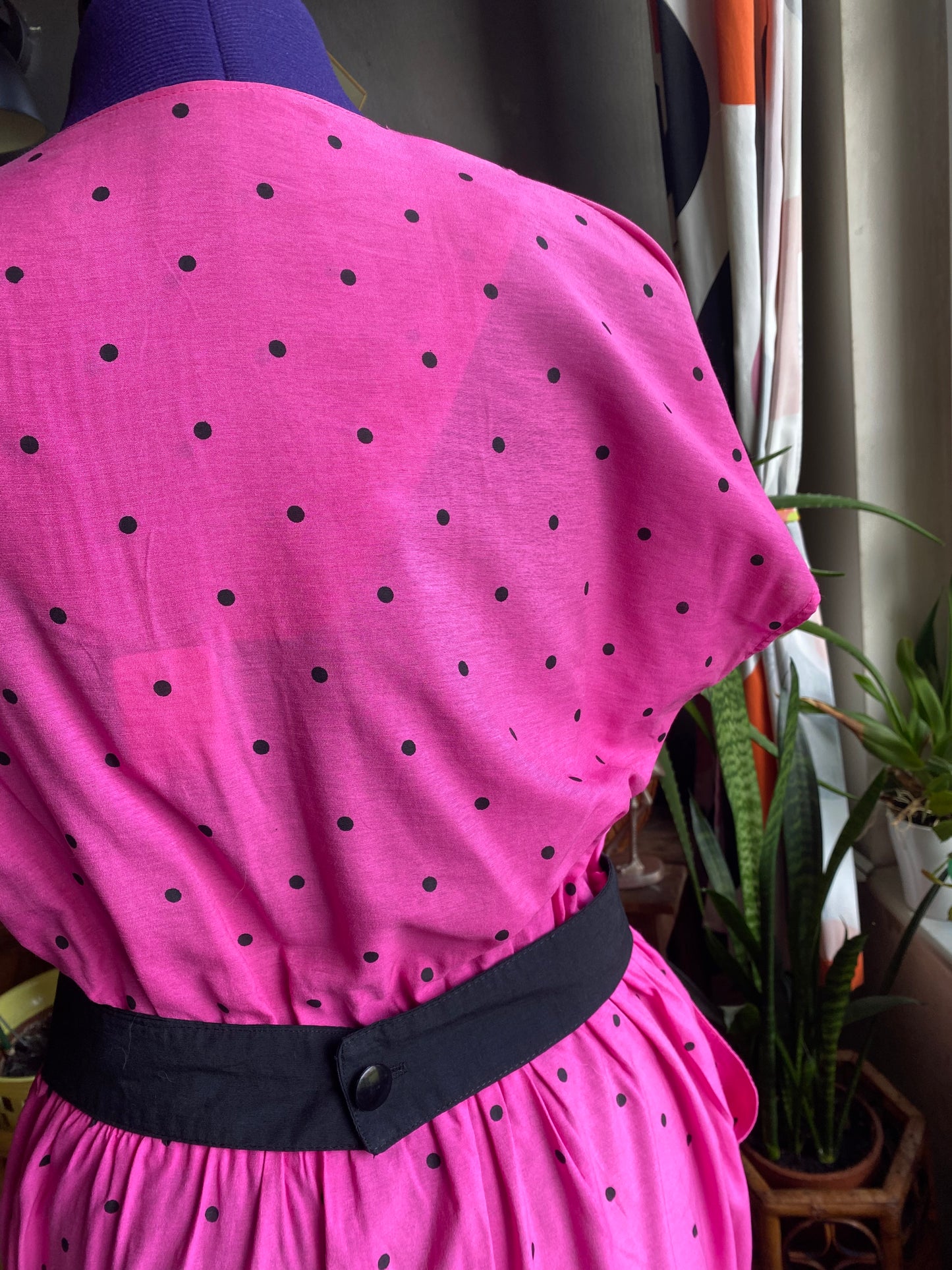 Robe 80s à pois