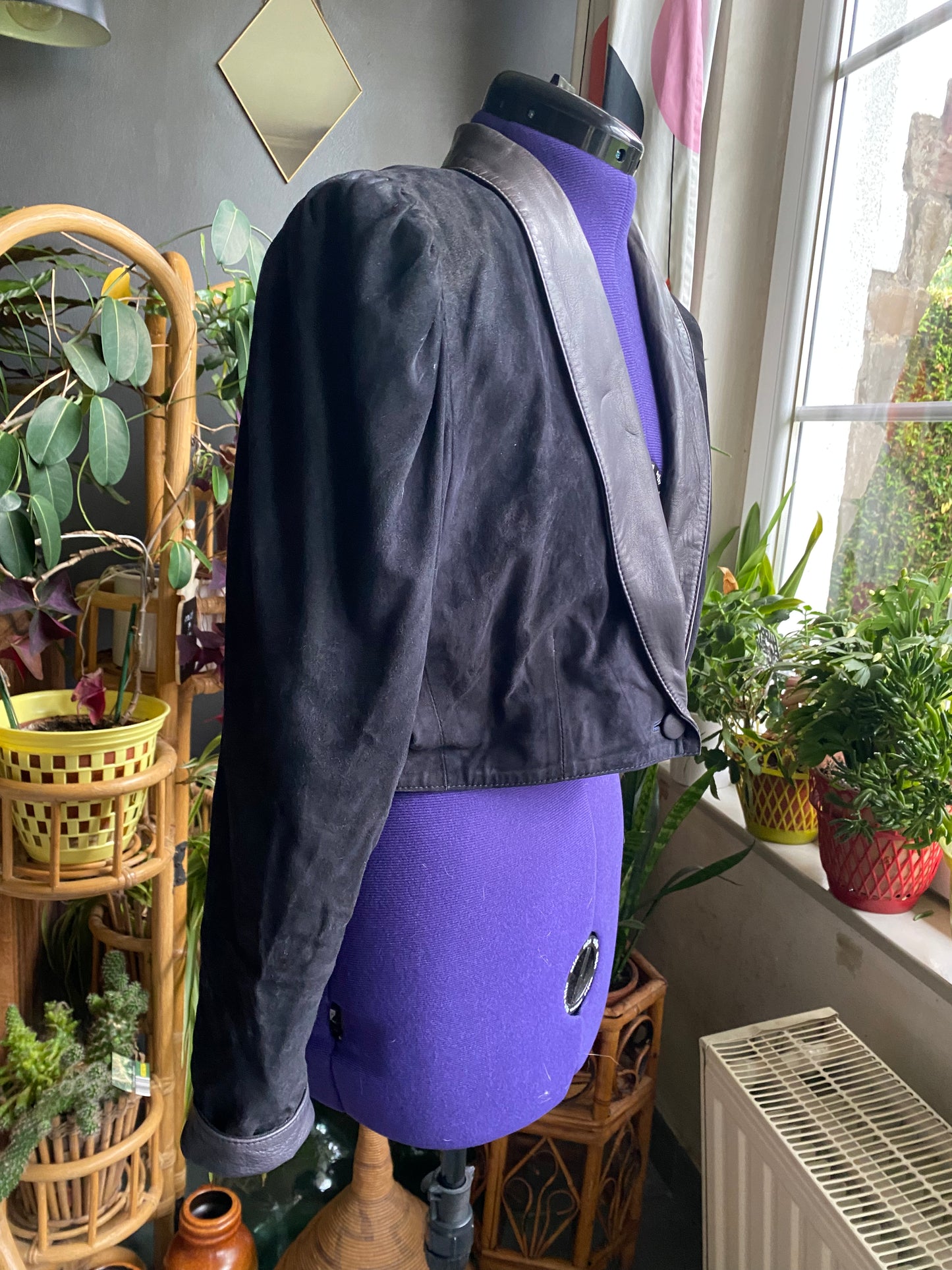 Boléro cuir 80s