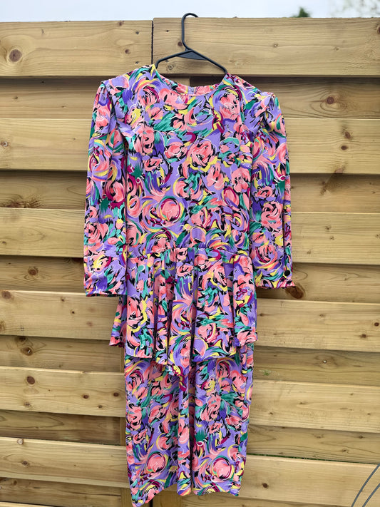 Robe 80’s péplum
