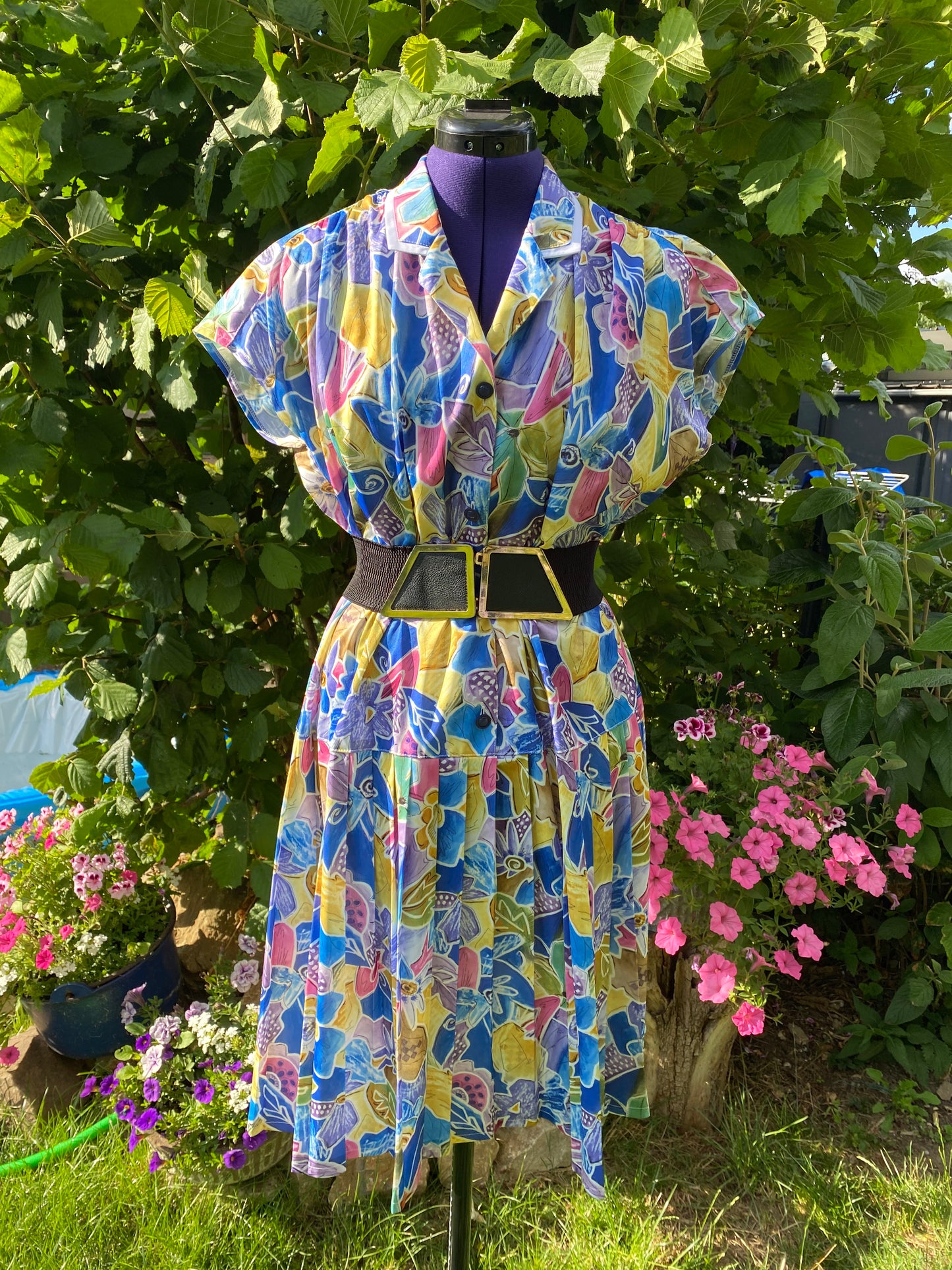 Robe fleurie 80s