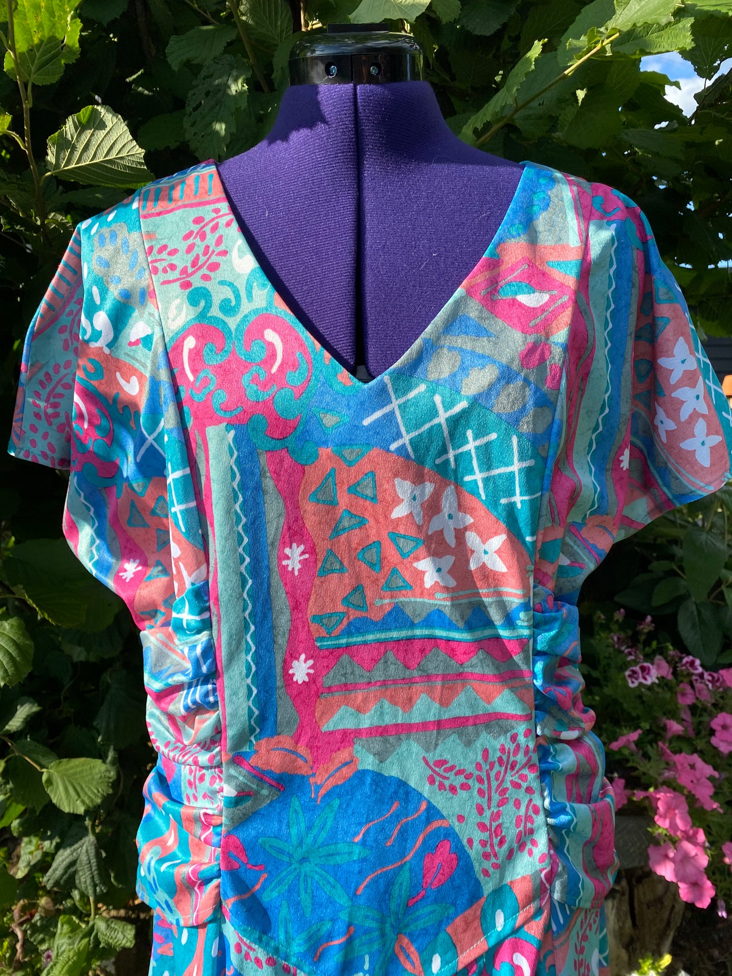 Robe colorée 80s