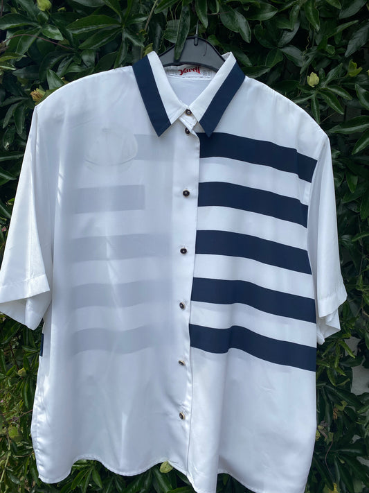 Chemisier ligné 80s