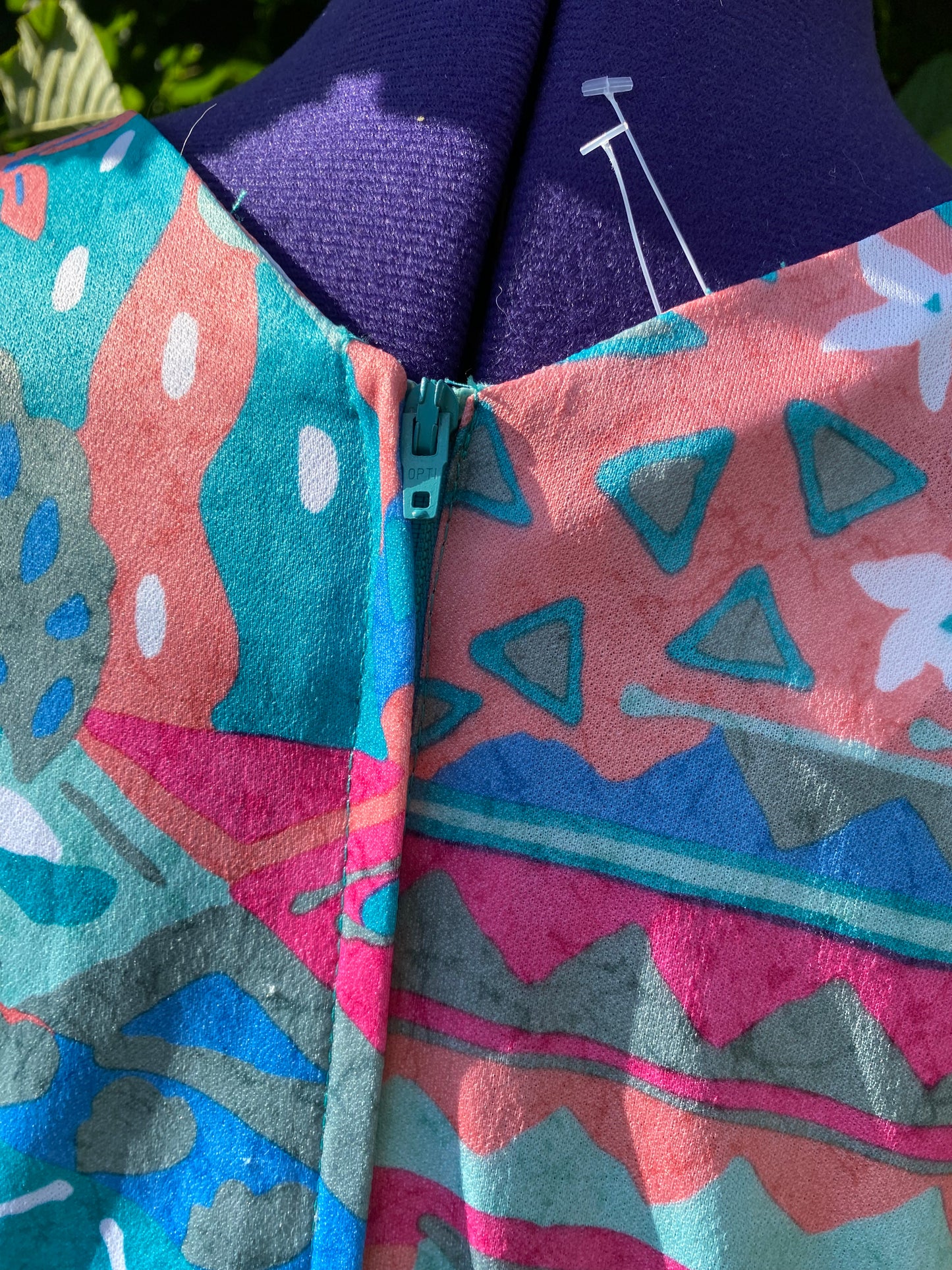 Robe colorée 80s