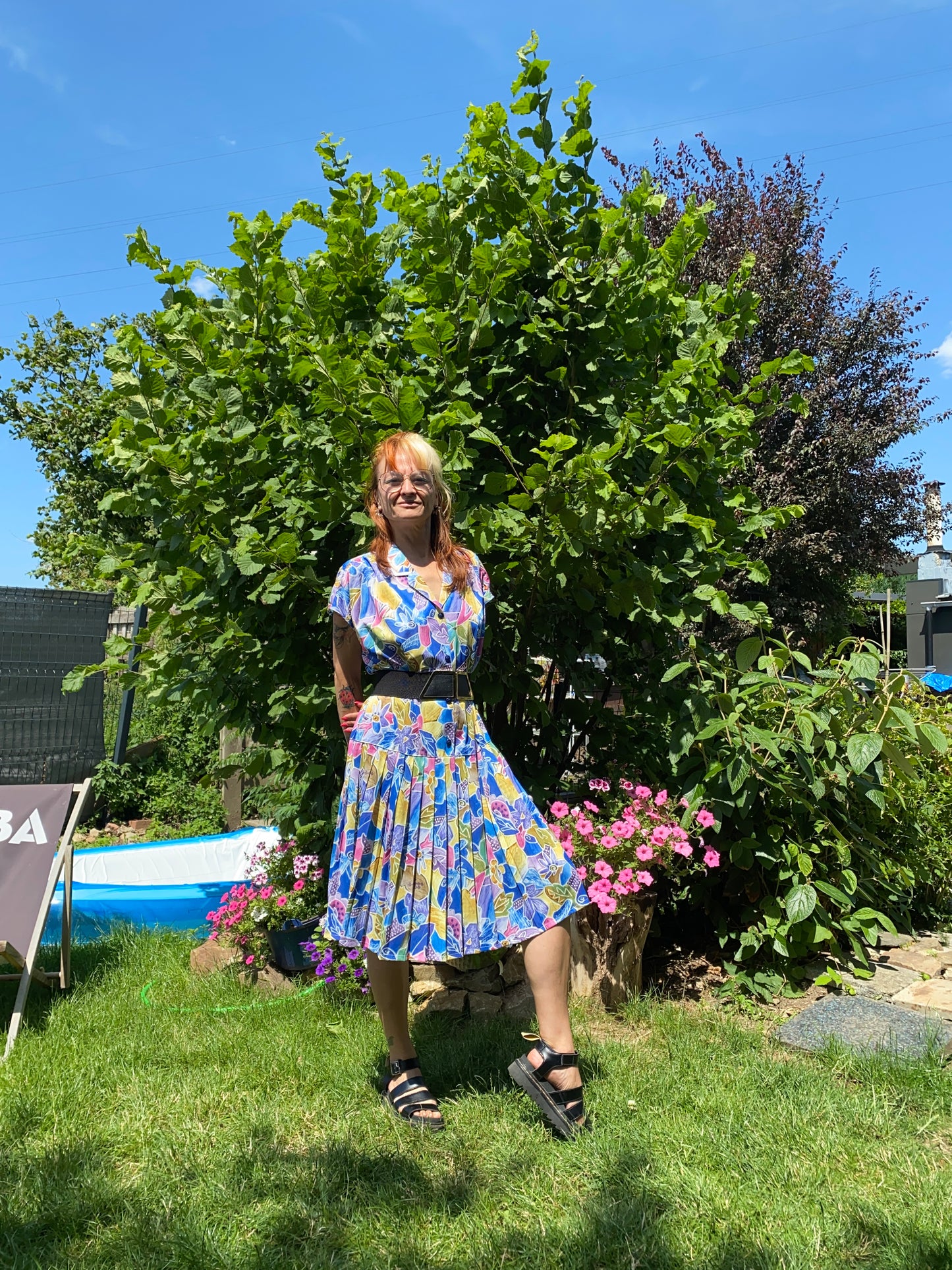 Robe fleurie 80s