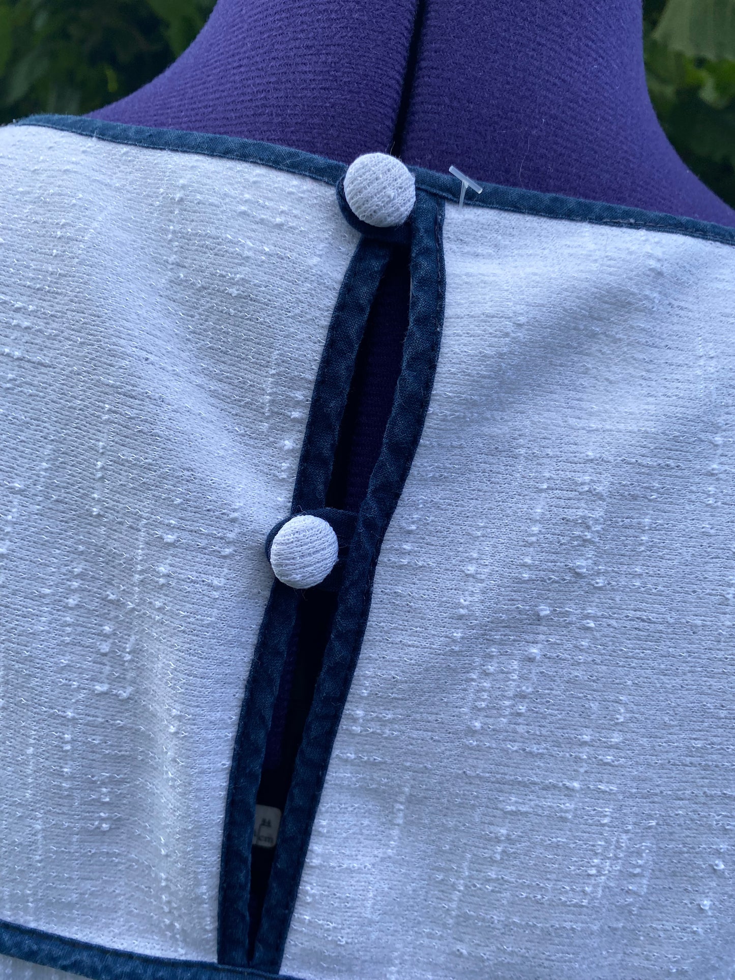 Robe blanche 80s
