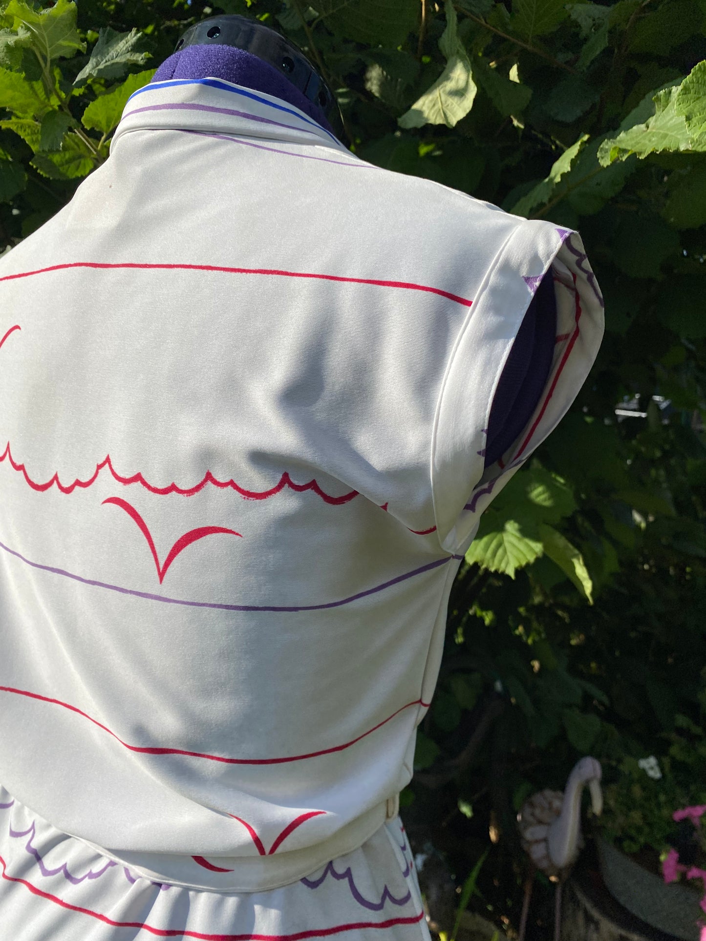 Robe motifs plage 80s