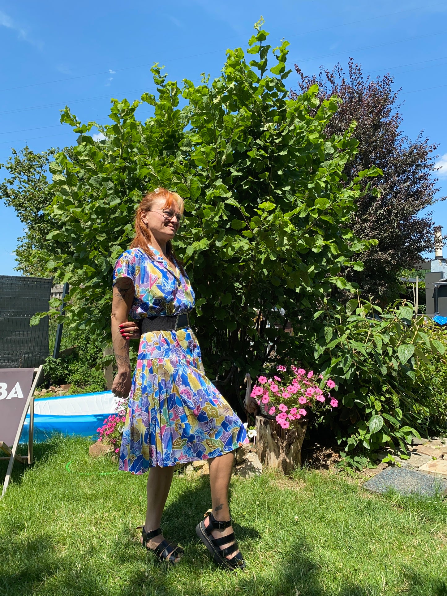 Robe fleurie 80s