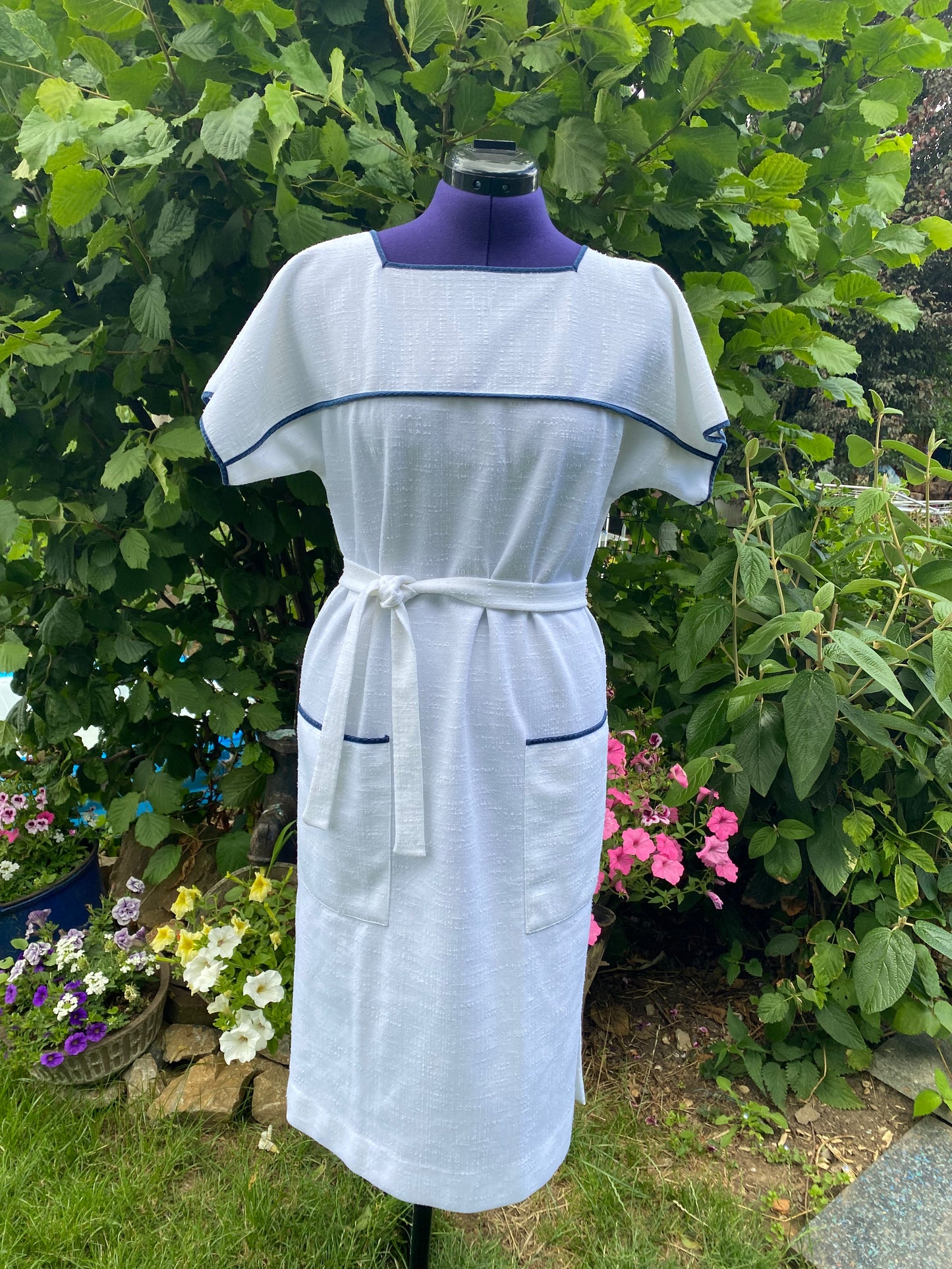 Robe blanche 80s