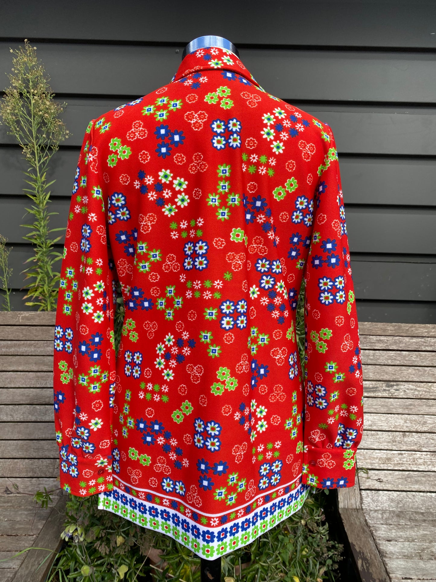 Chemise rouge 60s