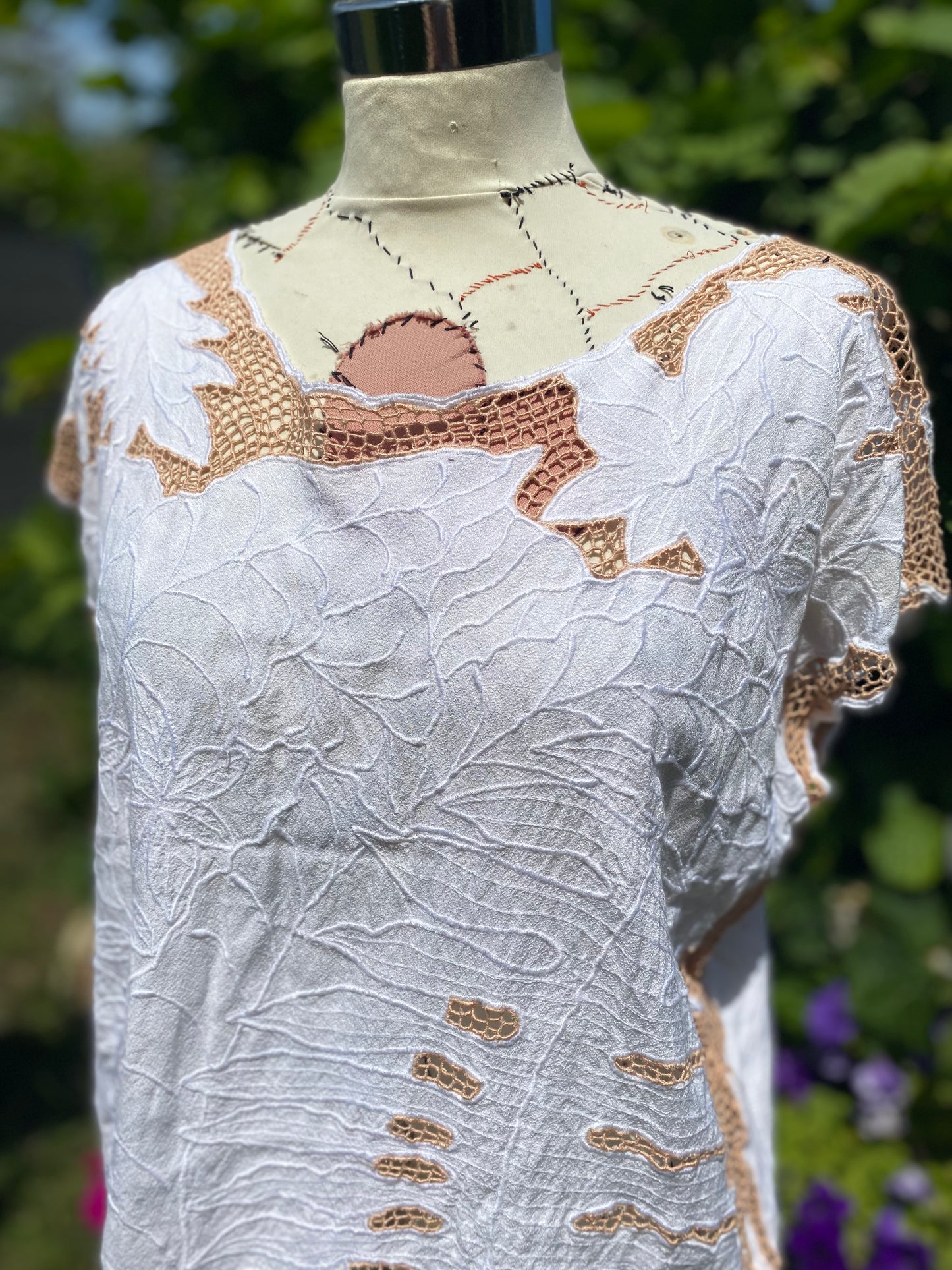 Haut en coton vintage 80