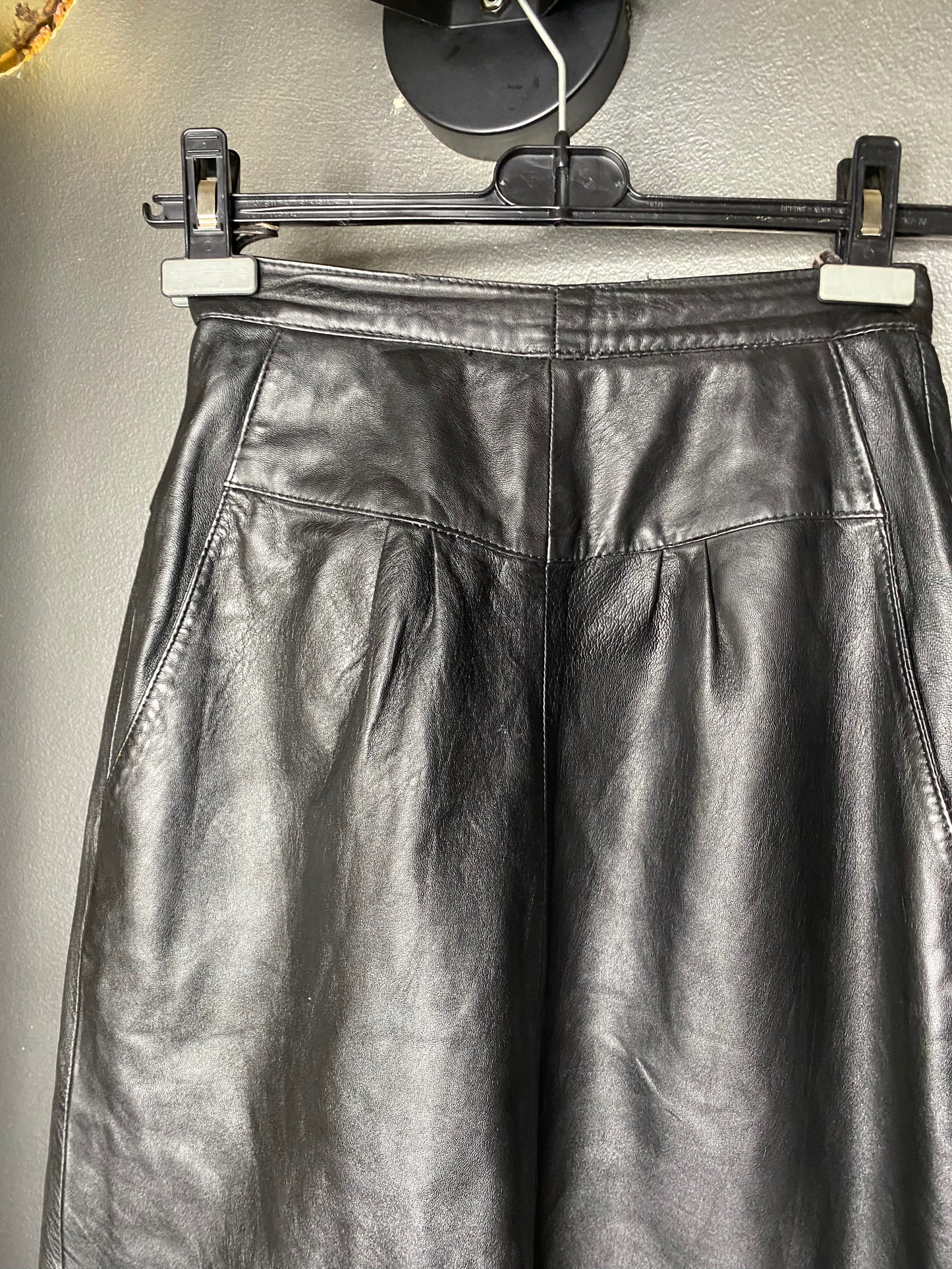 Jupe cuir vintage 80