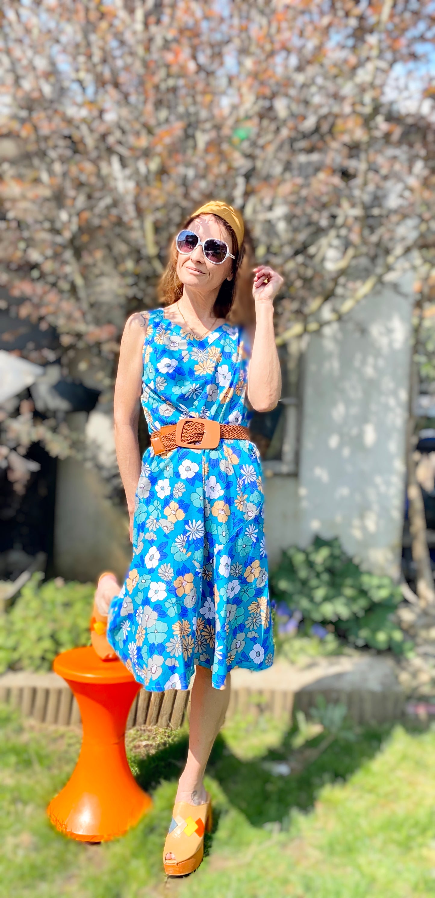 Robe bain de soleil vintage 70