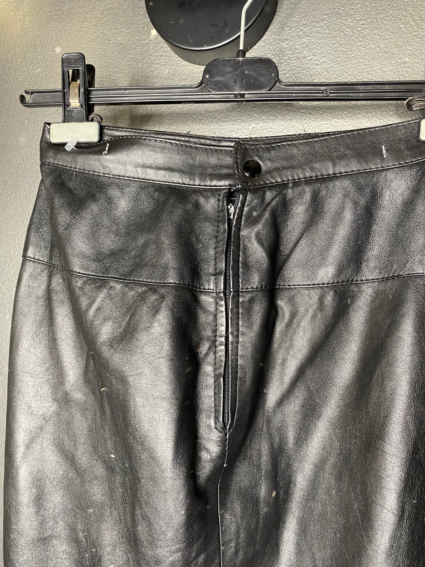 Jupe cuir vintage 80