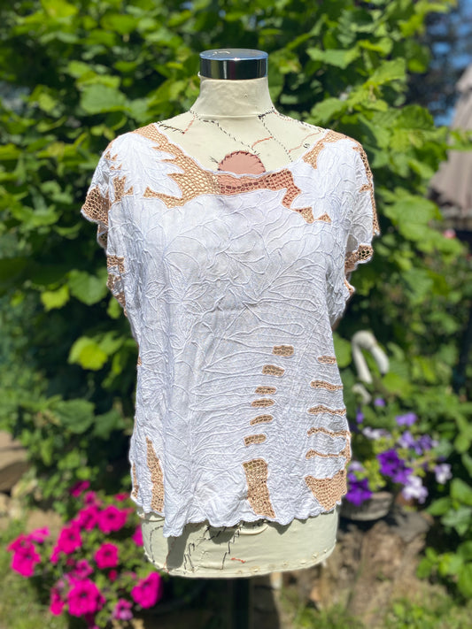 Haut en coton vintage 80