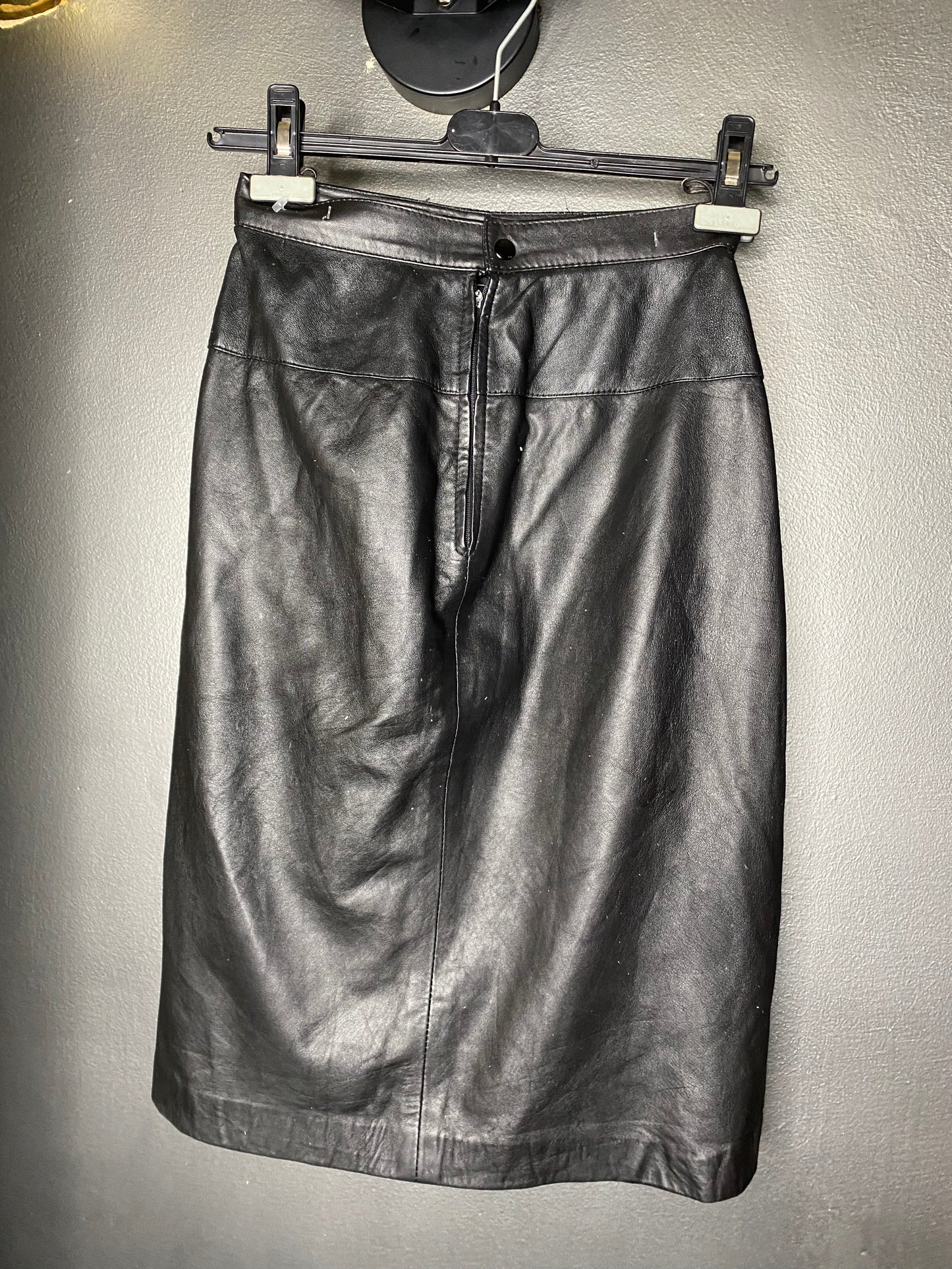 Jupe cuir vintage 80