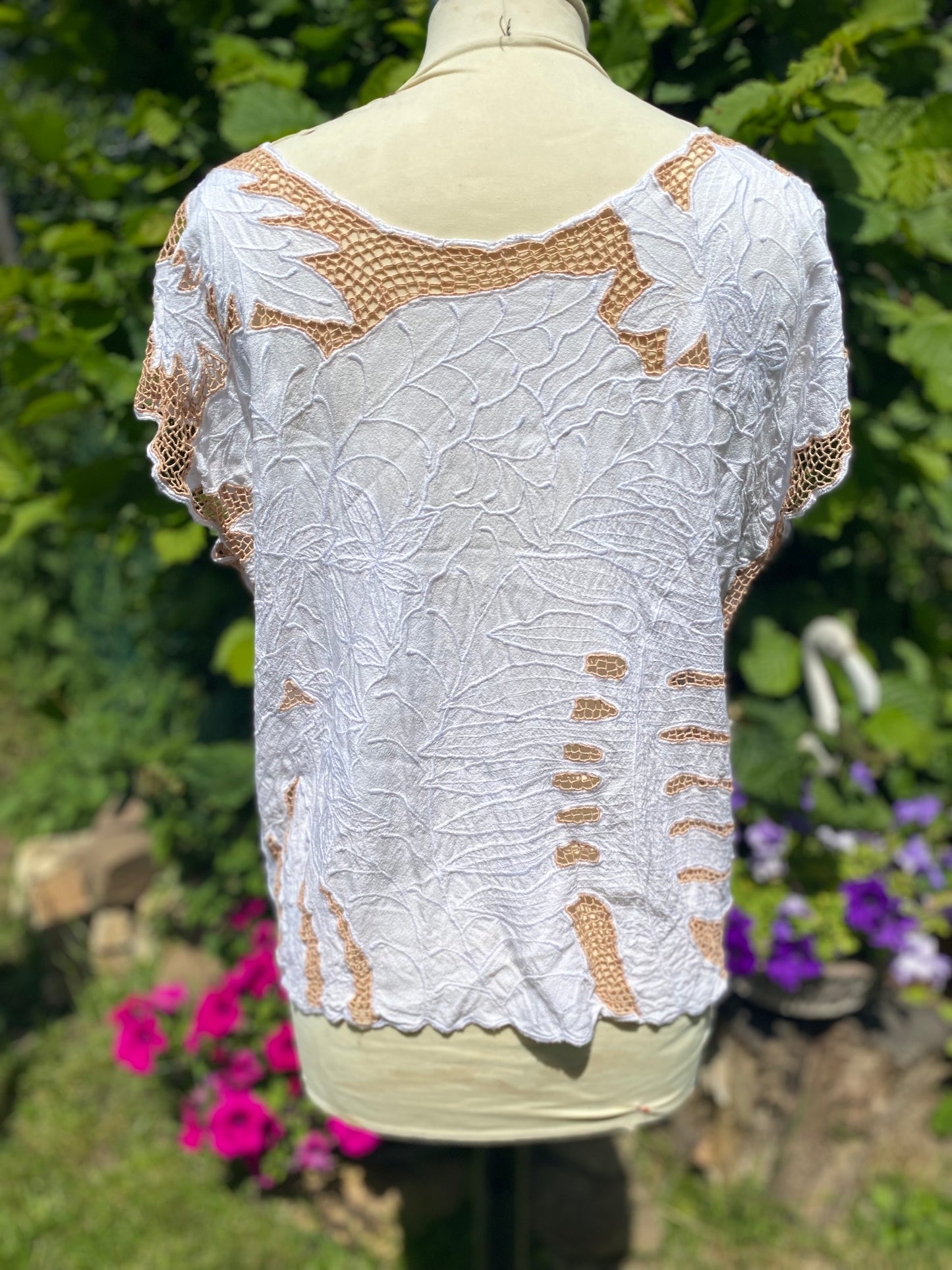 Haut en coton vintage 80