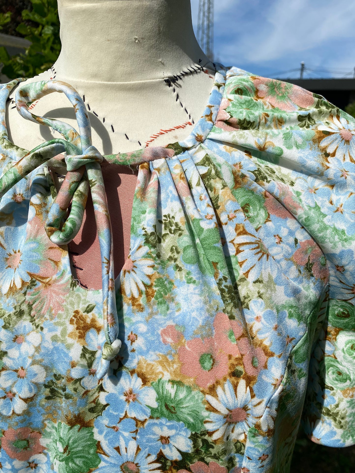 Robe faite main 60s