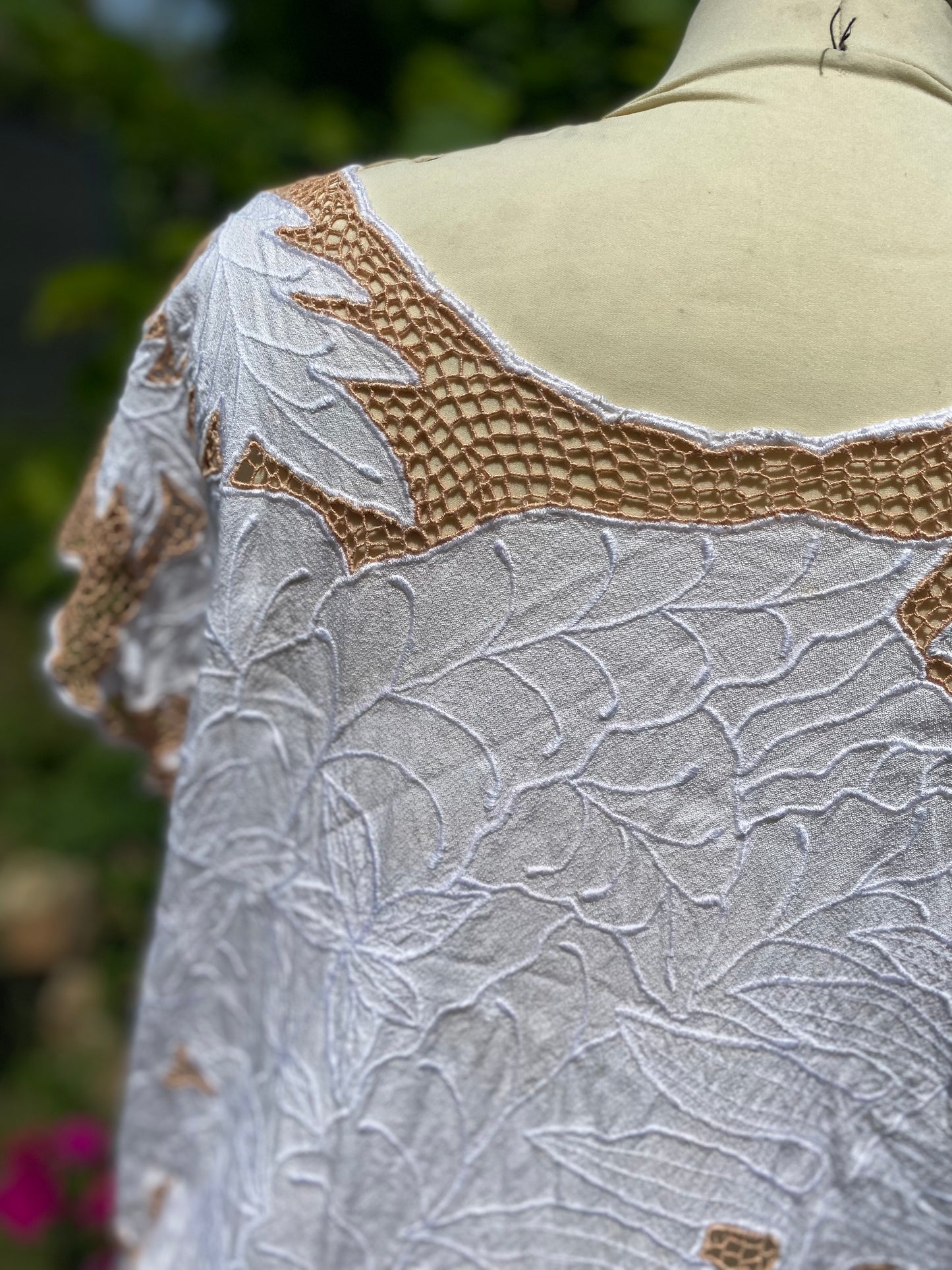 Haut en coton vintage 80