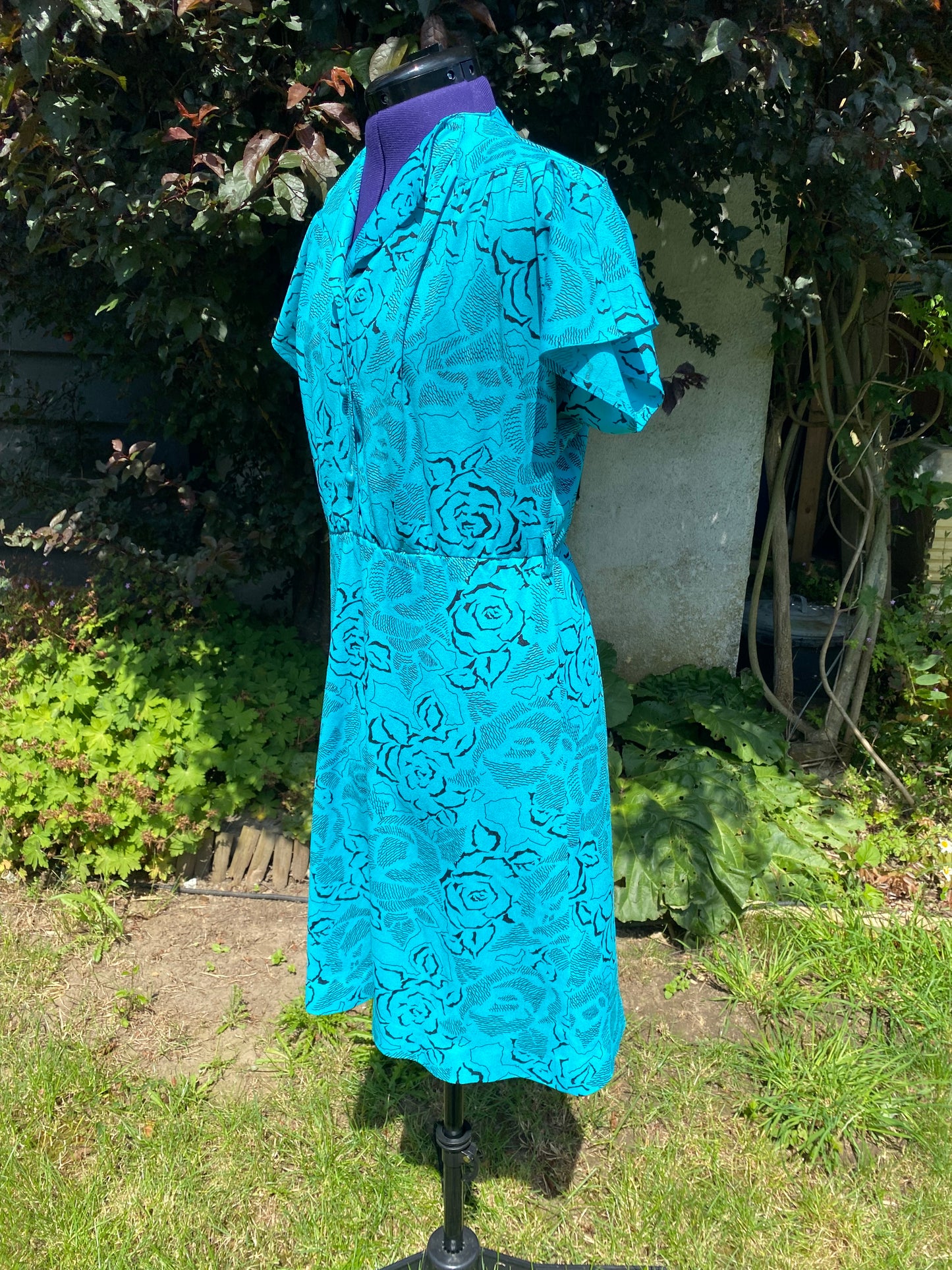 Robe émeraude vintage