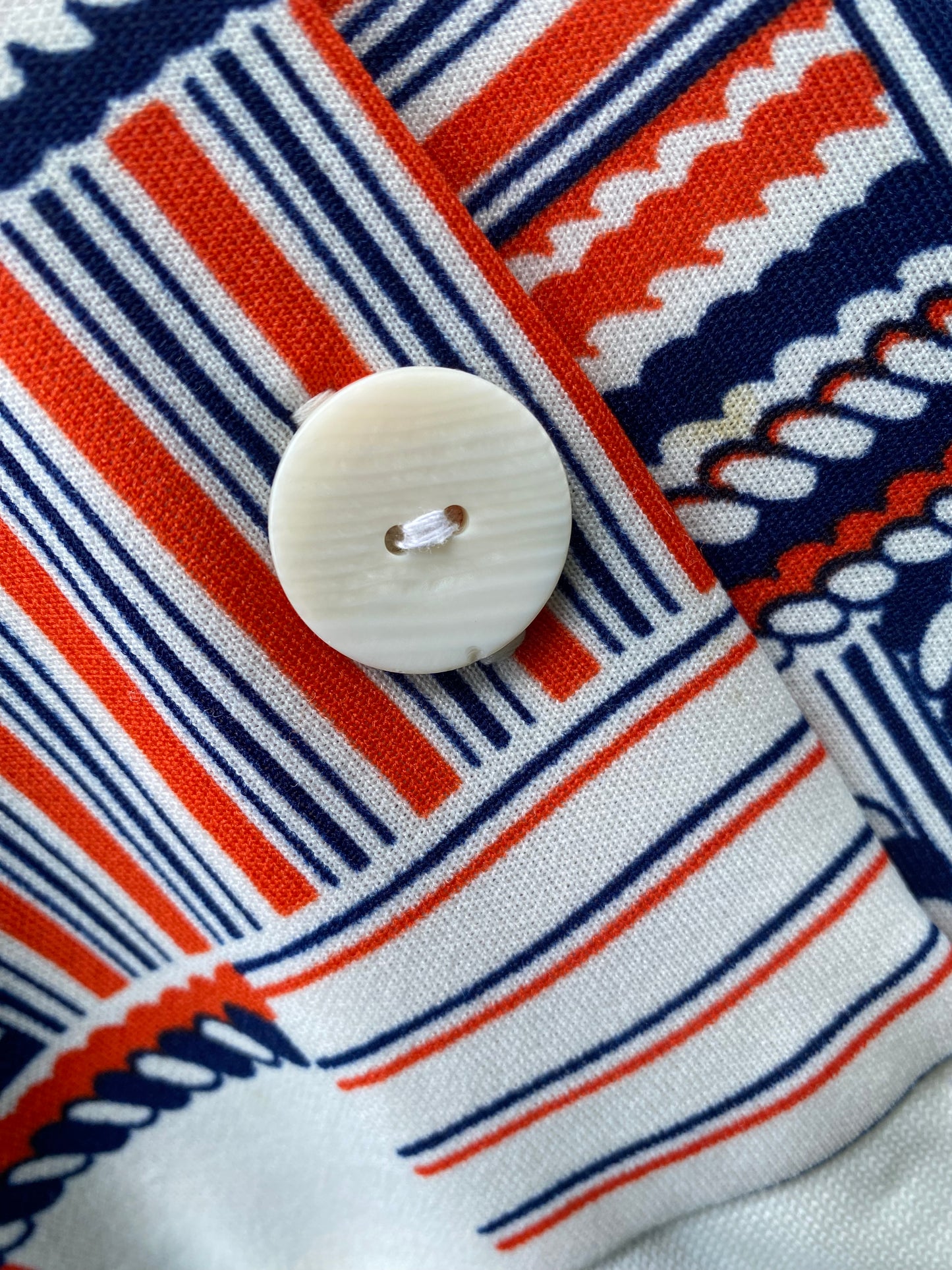 Robe motifs marins 70s