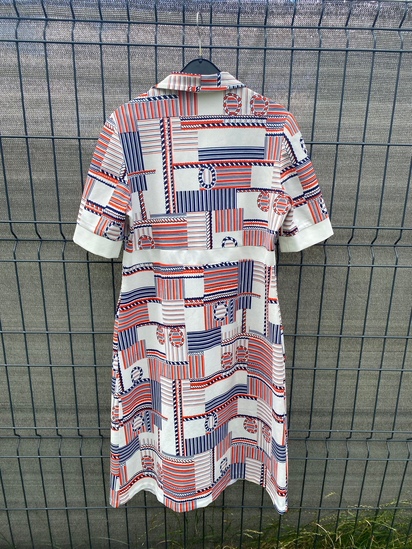 Robe motifs marins 70s